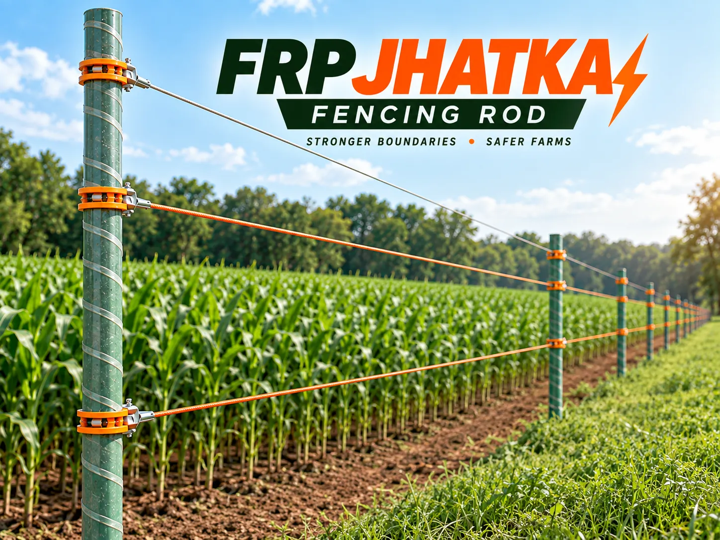 FRP Fencing Rods / GFRP Fence Poles photo 1
